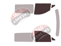 Gabarit vitrage - kit vitres avant - Mercedes-Benz Vito / EQV (2) Mixto Utilitaire 5/6 portes (2003 - 2014)