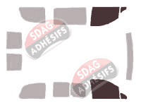 Gabarit vitrage - kit vitres avant - Mercedes-Benz Viano (1) Compact 5 portes (2003 - 2015) Gabarit vitrage - kit vitres avant - Mercedes-Benz Viano (1) Compact 5 portes (2003 - 2015)