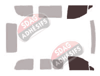 Gabarit vitrage - kit vitres avant - Mercedes-Benz Viano (1) Compact 4 portes (2003 - 2015)