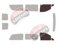 Gabarit vitrage - kit vitres avant - Mercedes-Benz Viano (1) Long 5 portes (2003 - 2015) Gabarit vitrage - kit vitres avant - Mercedes-Benz Viano (1) Long 5 portes (2003 - 2015)