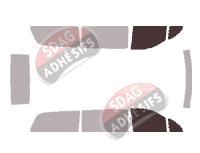 Gabarit vitrage - kit vitres avant - Mercedes-Benz Viano (1) Long 5 portes (2003 - 2015)