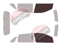 Gabarit vitrage - kit vitres avant - Mercedes-Benz Classe B (2) 5 portes (2012 - 2019) Gabarit vitrage - kit vitres avant - Mercedes-Benz Classe B (2) 5 portes (2012 - 2019)