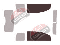 Gabarit vitrage - kit vitres avant - MicroCar MC-1 3 portes (2003 - 2011)