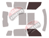 Gabarit vitrage - kit vitres avant - Mini Coutryman (1) 5 portes (2010 - 2017) Gabarit vitrage - kit vitres avant - Mini Coutryman (1) 5 portes (2010 - 2017)