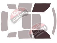 Gabarit vitrage - kit vitres avant - Mini Coutryman (2) 5 portes (2017 - 2023) Gabarit vitrage - kit vitres avant - Mini Coutryman (2) 5 portes (2017 - 2023)