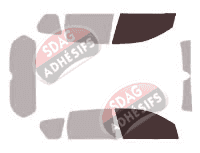 Gabarit vitrage - kit vitres avant - Mitsubishi Outlander (2) 5 portes (2007 - 2013) Gabarit vitrage - kit vitres avant - Mitsubishi Outlander (2) 5 portes (2007 - 2013)