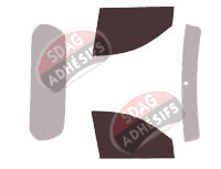 Gabarit vitrage - kit vitres avant - Mitsubishi L200 (4) Simple Cabine Pick-up 2 portes (2006 - 2015)