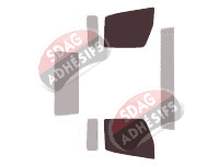 Gabarit vitrage - kit vitres avant - Mitsubishi Fuso Canter Utilitaire 2 portes (1996 - 2005)