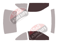 Gabarit vitrage - kit vitres avant - Mitsubishi Lancer (6) Coupe 2 portes (1995 - 2002)