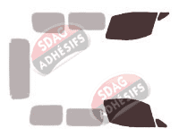 Gabarit vitrage - kit vitres avant - Nissan Evalia (1) NV200 5 portes (2009 - 2021)