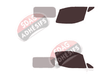 Gabarit vitrage - kit vitres avant - Nissan NV200 (1) Utilitaire 5/6 portes (2009 - 2021)