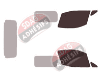 Gabarit vitrage - kit vitres avant - Nissan NV200 (1) Utilitaire 5 portes (2009 - 2021)
