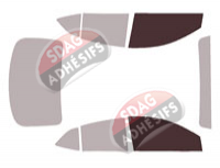 Gabarit vitrage - kit vitres avant - Nissan Almera (5) Berline 4 portes (depuis 2023)