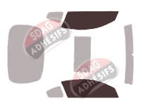Gabarit vitrage - kit vitres avant - Nissan Altima (4) Coupé 3 portes (2007 - 2013)