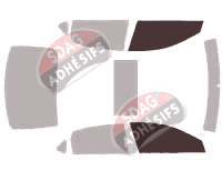 Gabarit vitrage - kit vitres avant - Nissan Altima (5) Berline 4 portes (2012 - 2018)