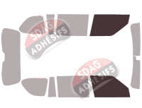 Gabarit vitrage - kit vitres avant - Nissan Armada (2) 5 portes (2016 - 2024)