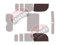 Gabarit vitrage - kit vitres avant - Nissan Cube 5 portes (2008 - 2020)