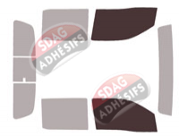 Gabarit vitrage - kit vitres avant - Nissan Frontier (3) Crew Cab Pick-up 4 portes (depuis 2021) Gabarit vitrage - kit vitres avant - Nissan Frontier (3) Crew Cab Pick-up 4 portes (depuis 2021)