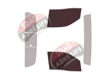 Gabarit vitrage - kit vitres avant - Nissan Frontier (3) King Cab Pick-up 2 portes (depuis 2022)