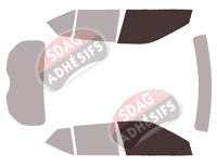 Gabarit vitrage - kit vitres avant - Nissan Kicks (1) 5 portes (2016 - 2024) Gabarit vitrage - kit vitres avant - Nissan Kicks (1) 5 portes (2016 - 2024)