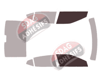 Gabarit vitrage - kit vitres avant - Nissan Maxima (8) Berline 4 portes (2015 - 2023)