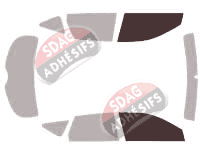 Gabarit vitrage - kit vitres avant - Nissan Murano (1) 5 portes (2004 - 2008) Gabarit vitrage - kit vitres avant - Nissan Murano (1) 5 portes (2004 - 2008)