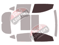 Gabarit vitrage - kit vitres avant - Nissan Murano (3) 5 portes (2015 - 2024)