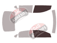 Gabarit vitrage - kit vitres avant - Nissan Sentra (7) Berline 4 portes (2012 - 2020)