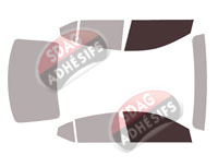 Gabarit vitrage - kit vitres avant - Nissan Sentra (8) Berline 4 portes (2020 - 2026) Gabarit vitrage - kit vitres avant - Nissan Sentra (8) Berline 4 portes (2020 - 2026)