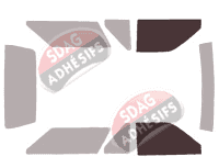 Gabarit vitrage - kit vitres avant - Nissan Terrano (1) 3 portes (1985 - 1995)