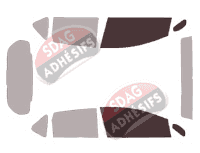 Gabarit vitrage - kit vitres avant - Nissan Versa (2) 5 portes (2013 - 2020)