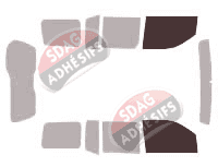 Gabarit vitrage - kit vitres avant - Nissan Xterra 5 portes (2004 - 2012)