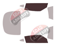 Gabarit vitrage - kit vitres avant - Nissan Z (1) Coupé 2 portes (depuis 2022)