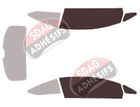 Gabarit vitrage - kit vitres avant - Opel Astra (J) (GTC) 3 portes (2012 - 2018) Gabarit vitrage - kit vitres avant - Opel Astra (J) (GTC) 3 portes (2012 - 2018)