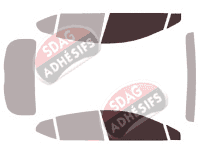 Gabarit vitrage - kit vitres avant - Opel Astra (K) 5 portes (2015 - 2021) Gabarit vitrage - kit vitres avant - Opel Astra (K) 5 portes (2015 - 2021)