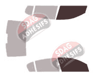 Gabarit vitrage - kit vitres avant - Opel Astra (H) Berline 4 portes (2007 - 2012) Gabarit vitrage - kit vitres avant - Opel Astra (H) Berline 4 portes (2007 - 2012)