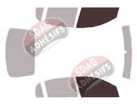 Gabarit vitrage - kit vitres avant - Opel Astra (G) 5 portes (1998 - 2004) Gabarit vitrage - kit vitres avant - Opel Astra (G) 5 portes (1998 - 2004)