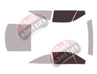 Gabarit vitrage - kit vitres avant - Opel Calibra Coupe 3 portes (1989 - 1998)