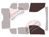 Gabarit vitrage - kit vitres avant - Fiat Doblo (2) 5 portes (2009 - 2022) Gabarit vitrage - kit vitres avant - Fiat Doblo (2) 5 portes (2009 - 2022)