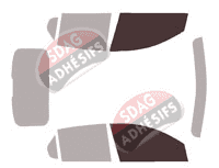 Gabarit vitrage - kit vitres avant - Opel Corsa (F) 5 portes (depuis 2019)