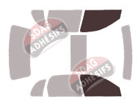 Gabarit vitrage - kit vitres avant - Opel Corsa (B) 5 portes (1993 - 2000)