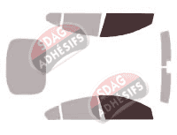 Gabarit vitrage - kit vitres avant - Opel Insignia (A) 5 portes (2008 - 2017)
