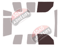 Gabarit vitrage - kit vitres avant - Isuzu Trooper 3 portes (1991 - 2005)