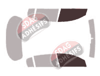 Gabarit vitrage - kit vitres avant - Opel Signum 5 portes (2003 - 2009)