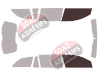 Gabarit vitrage - kit vitres avant - Opel Vectra (C) Break 5 portes (2002 - 2009)