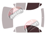 Gabarit vitrage - kit vitres avant - Ora Funky Cat (1) 5 portes (depuis 2022)