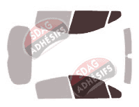 Gabarit vitrage - kit vitres avant - Peugeot 207 5 portes (2006 - 2012) Gabarit vitrage - kit vitres avant - Peugeot 207 5 portes (2006 - 2012)