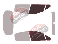 Gabarit vitrage - kit vitres avant - Peugeot 207 PLUS 5 portes (2012 - 2015) Gabarit vitrage - kit vitres avant - Peugeot 207 PLUS 5 portes (2012 - 2015)