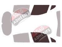 Gabarit vitrage - kit vitres avant - Peugeot 208 (1) 5 portes (2012 - 2019) Gabarit vitrage - kit vitres avant - Peugeot 208 (1) 5 portes (2012 - 2019)