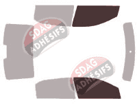 Gabarit vitrage - kit vitres avant - Peugeot 301 (1) Berline 4 portes (depuis 2013)